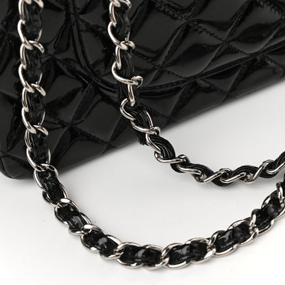 Chanel Patent Quilted Medium Double Flap Black 14 of 17