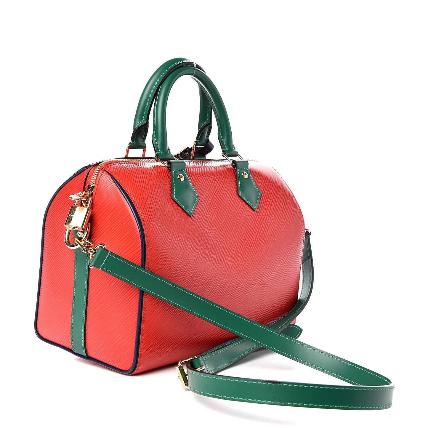 Epi Speedy Bandouliere 25 Coquelicot Vert Indigo