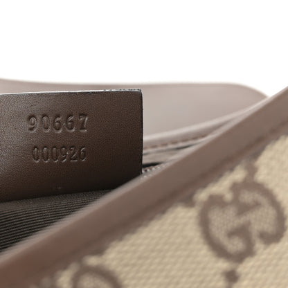 Gucci Monogram Jackie O Flap Bag Brown 7 of 13