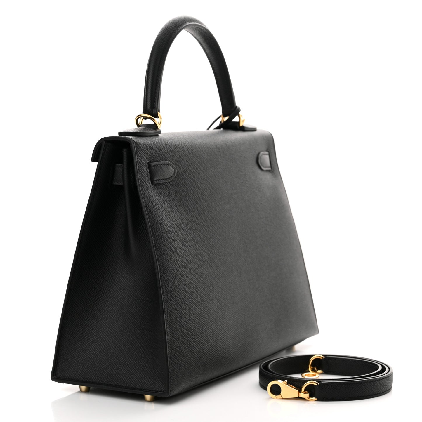 Madame Calfskin Kelly Sellier 28 Black