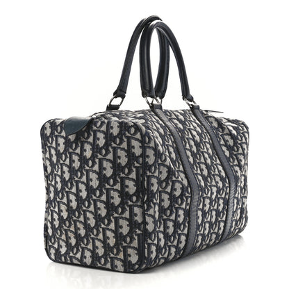 Christian Dior Monogram Boston Navy Blue 3 of 13