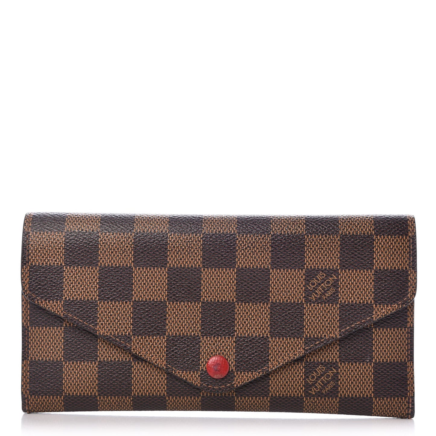 Damier Ebene Josephine Wallet Red