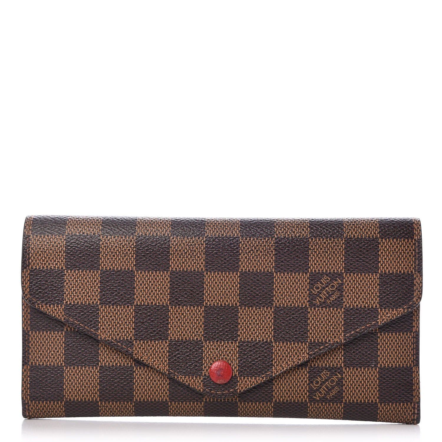 Louis Vuitton Damier Ebene Josephine Wallet Red 1 of 9