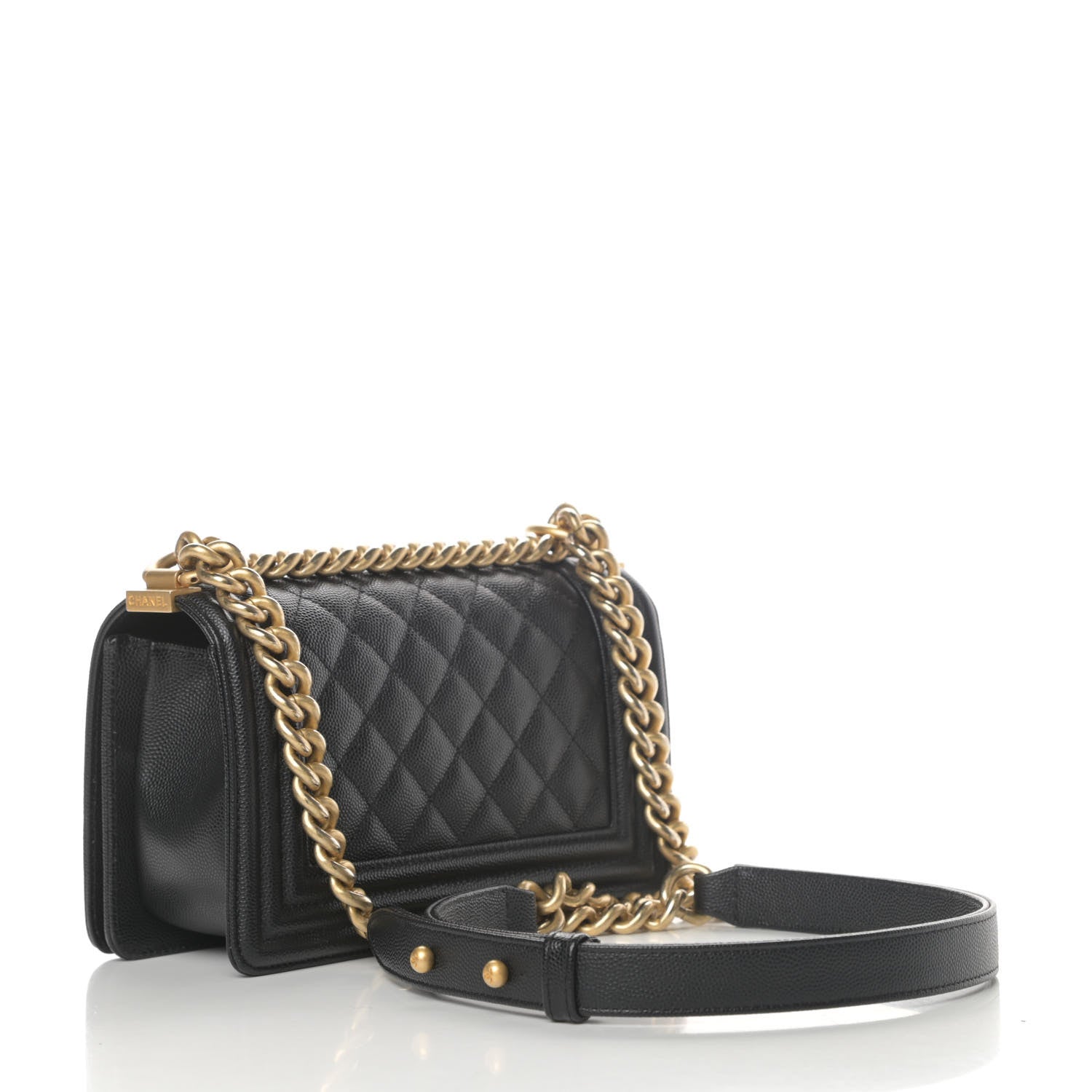 Chanel Caviar Quilted Small Boy Flap Black 3 of 11