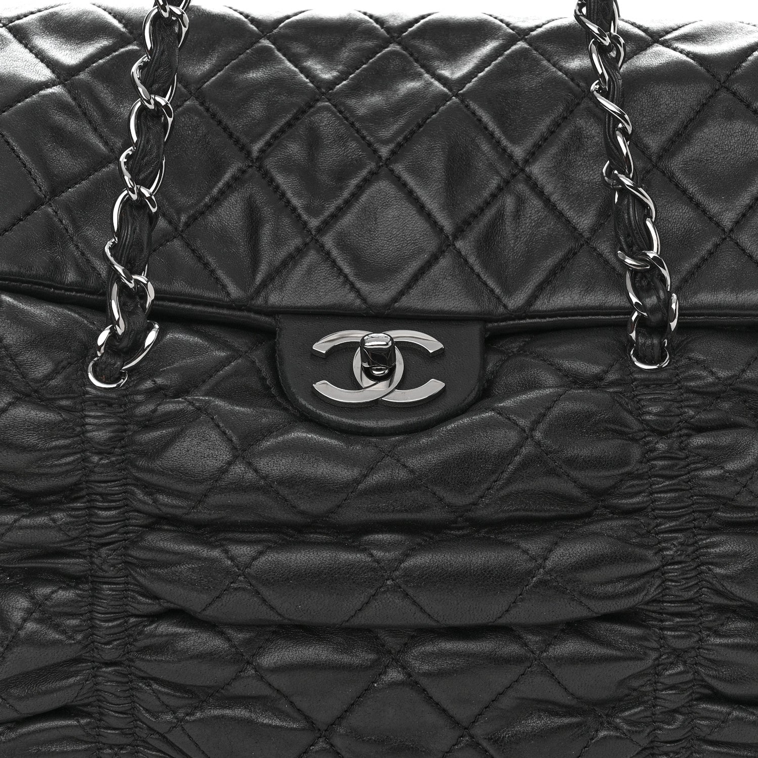Chanel Lambskin Quilted Sharpei Flap Black 8 of 12
