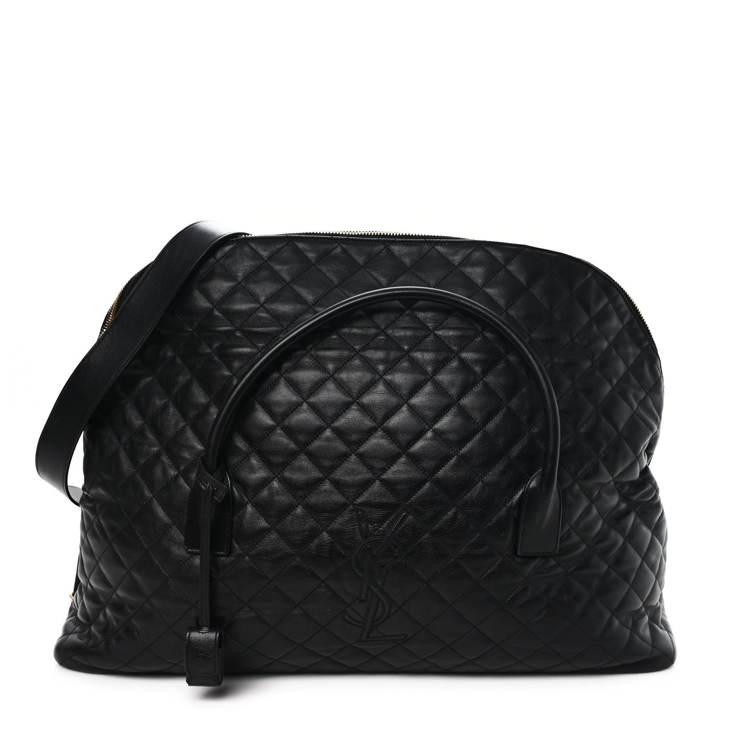 Saint Laurent Calfskin Quilted ES Giant Travel Bag Black 1 of 10