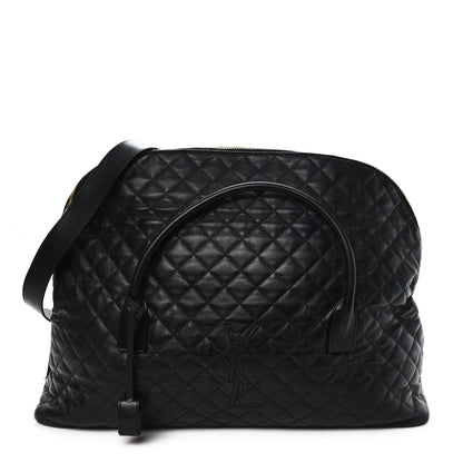 Saint Laurent Calfskin Quilted ES Giant Travel Bag Black 1 of 10