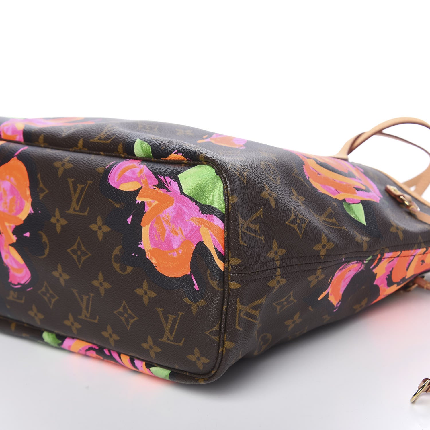 Louis Vuitton Monogram Roses Neverfull MM 10 of 10