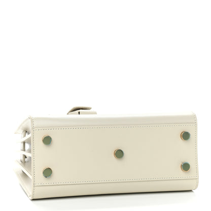 Saint Laurent Grained Calfskin Nano Sac de Jour Pearl White 4 of 10