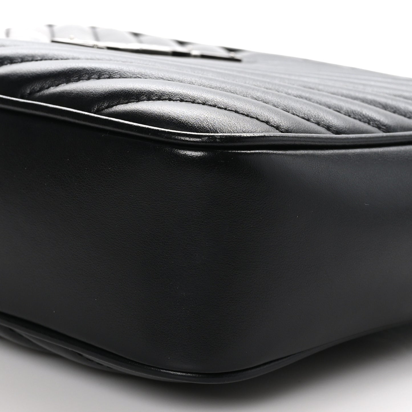 Calfskin Matelasse Monogram Lou Camera Bag Black