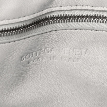 Bottega Veneta Lambskin Maxi Intreccio Overlock Stitched Cassette Crossbody Bag White Parakeet 6 of 7