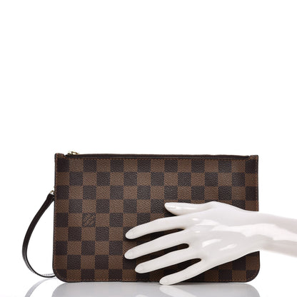Louis Vuitton Damier Ebene Neverfull MM GM Pochette 2 of 8