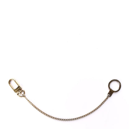 Louis Vuitton Metal Pochette Extender Key Ring Chain Gold 1 of 3