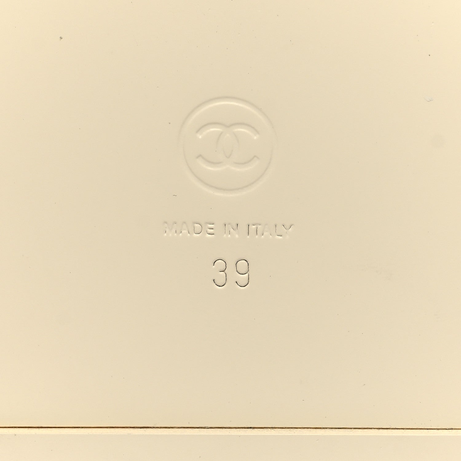 Chanel Lambskin Cha-Nel Mule Sandals 39 Ivory Multicolor 7 of 10