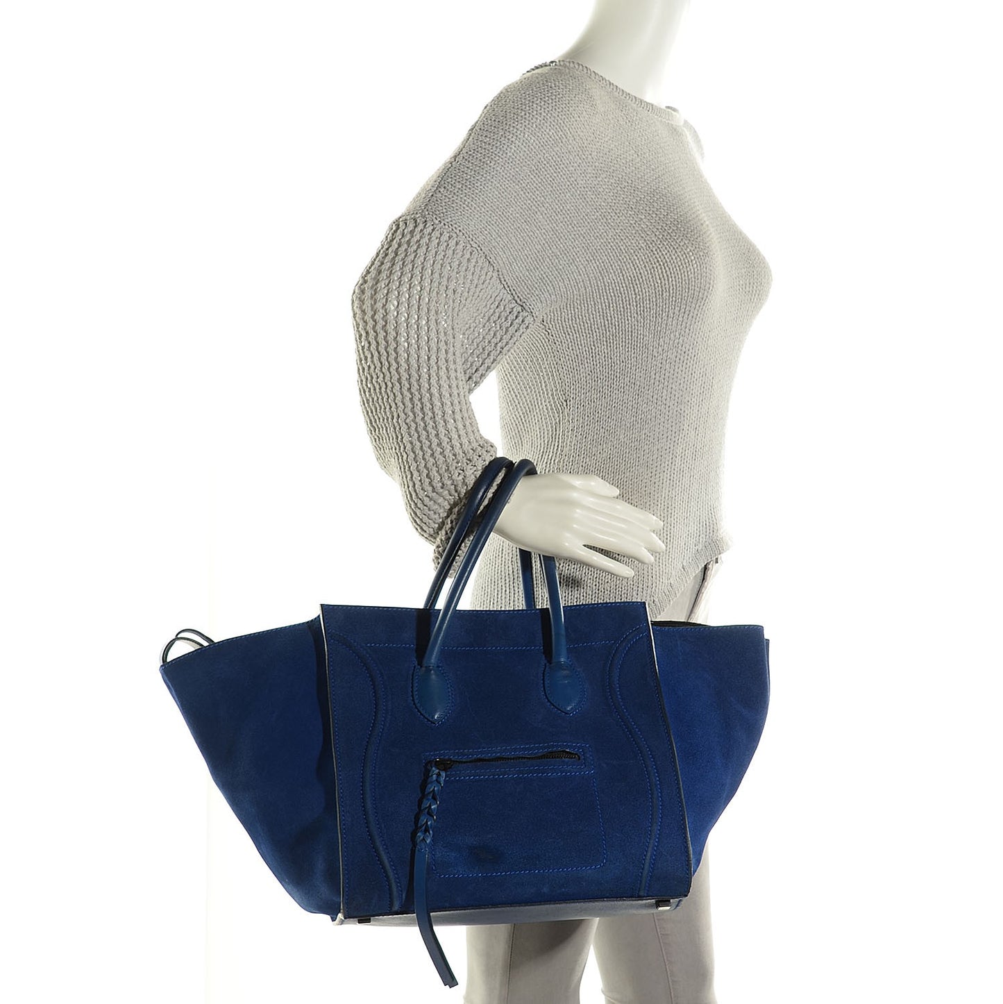 Suede Medium Phantom Luggage Royal Blue
