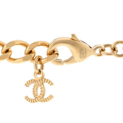 Chanel Metal Chain Link CC Multi Strand Choker Necklace Gold 5 of 6