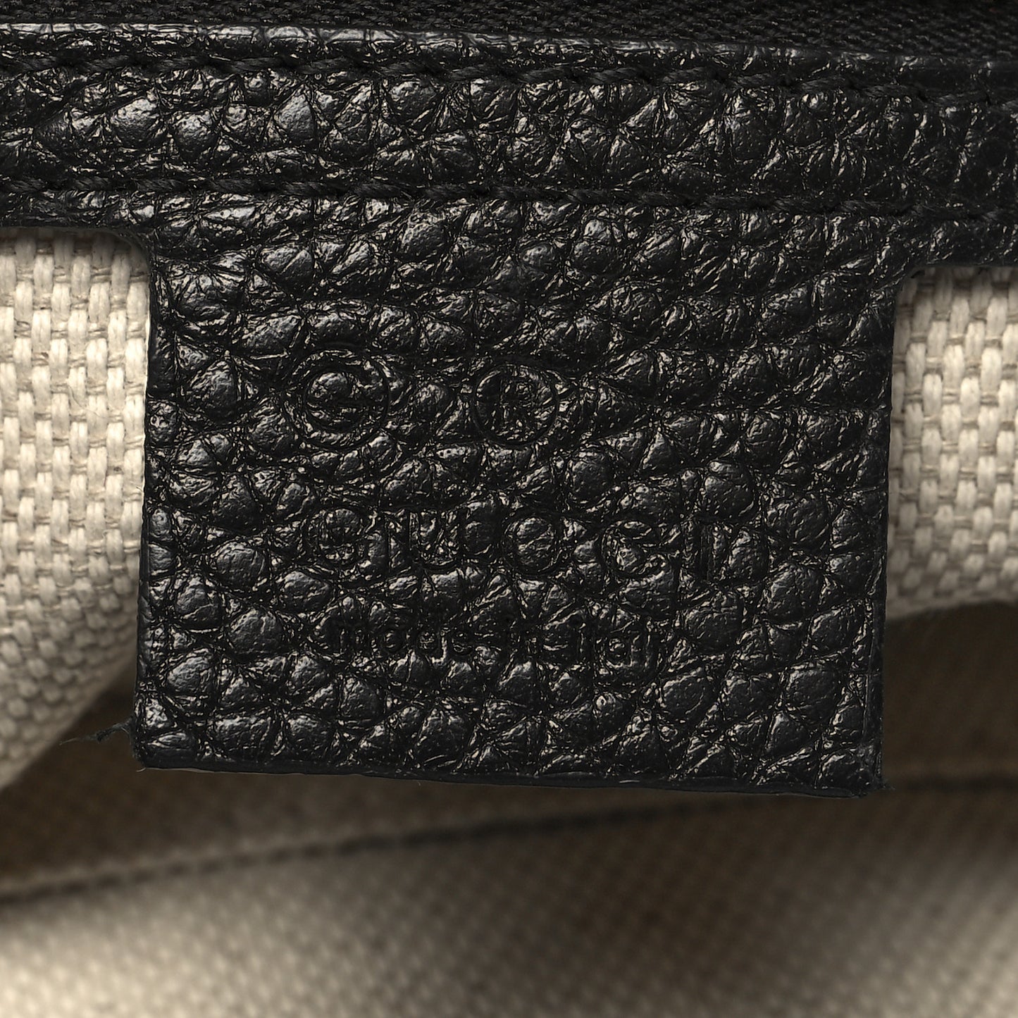 Pebbled Calfskin Medium Soho Flap Crossbody Black