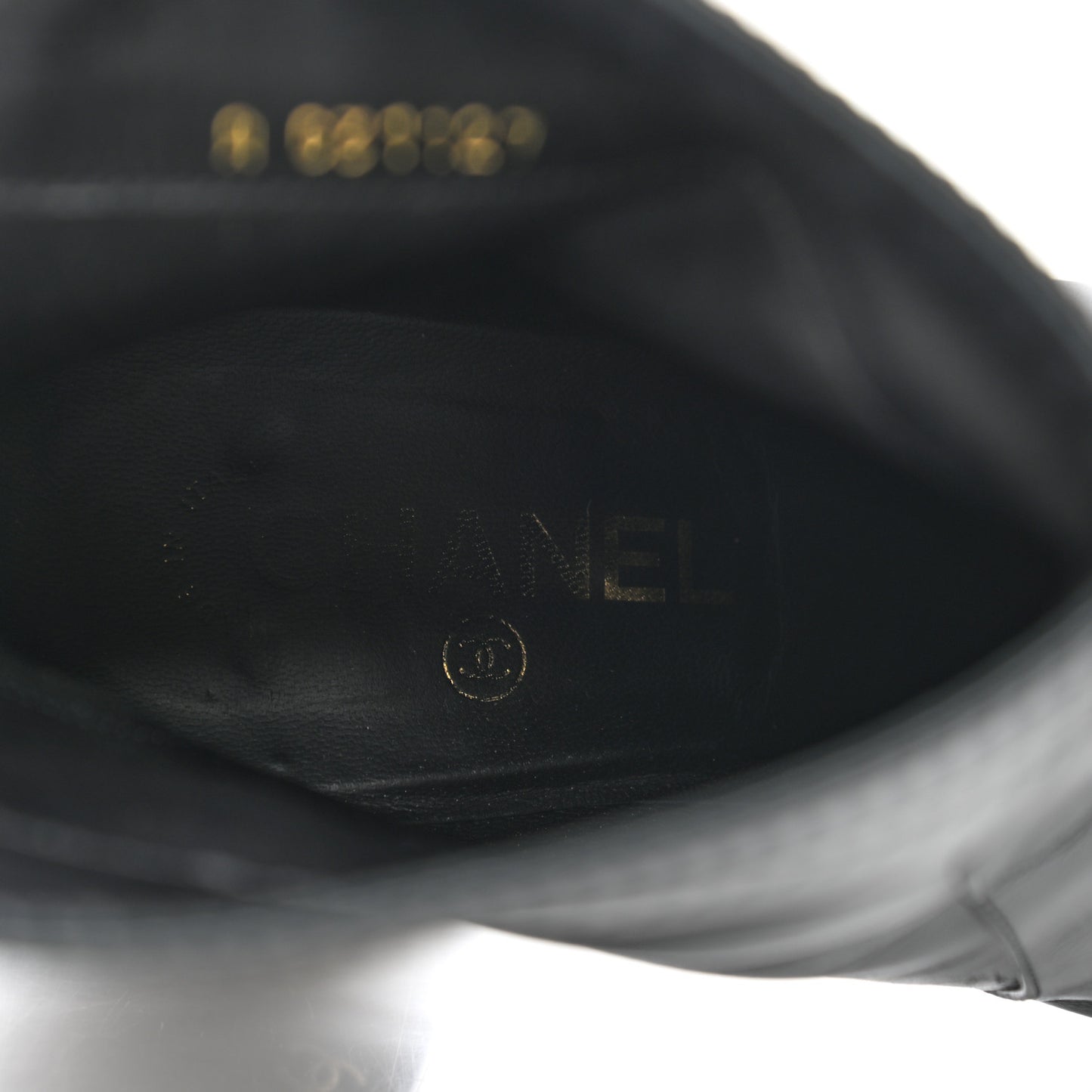 Calfskin CC Short Boots 40 Black