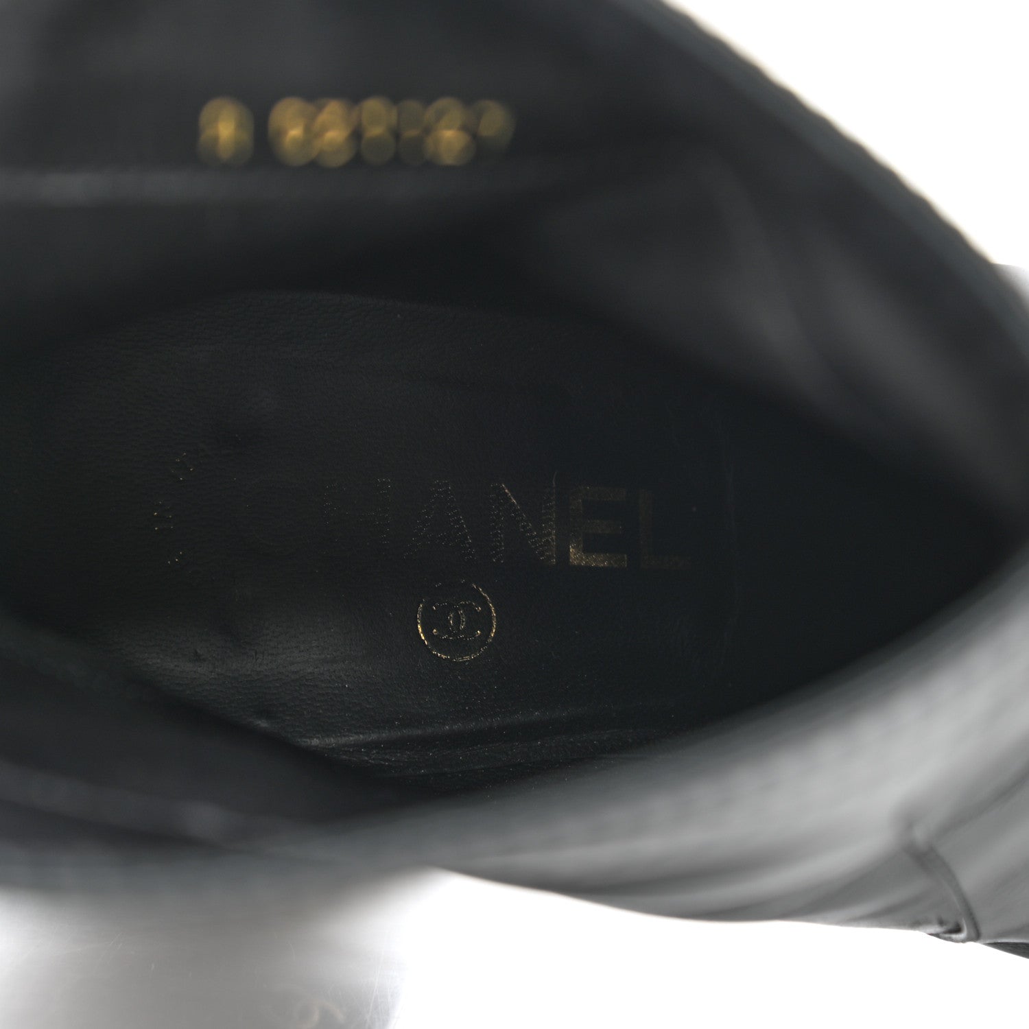 Chanel Calfskin CC Short Boots 40 Black 7 of 8