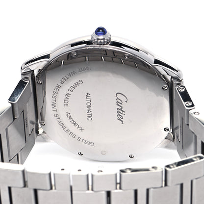 Cartier Stainless Steel 42mm Ronde Solo Automatic Watch Blue 4 of 4