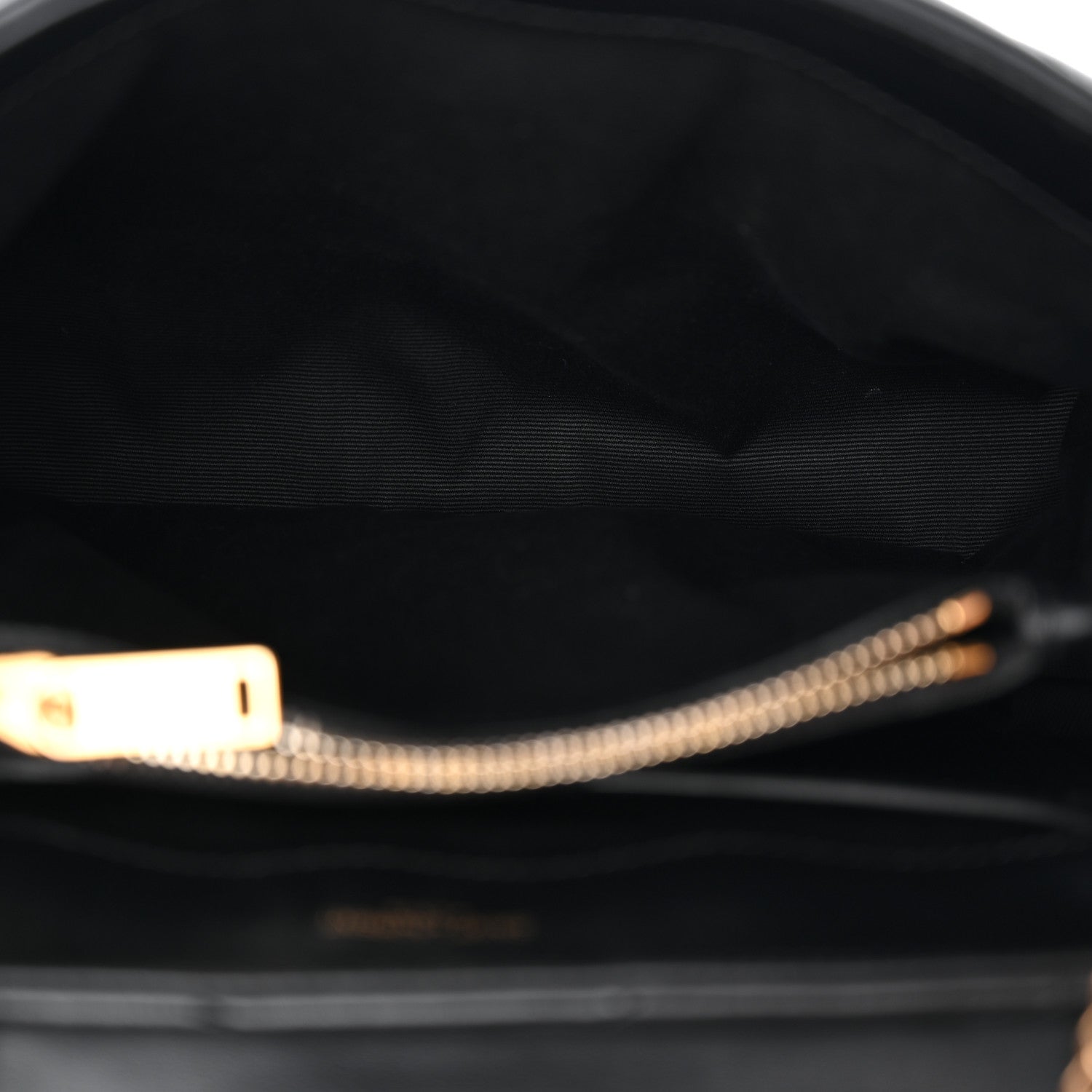 Saint Laurent Calfskin Y Quilted Monogram Small Loulou Chain Satchel Black 5 of 10