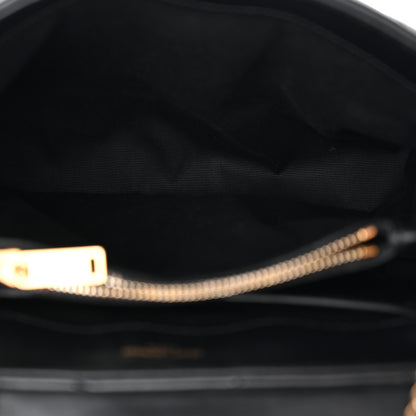 Saint Laurent Calfskin Y Quilted Monogram Small Loulou Chain Satchel Black 5 of 10