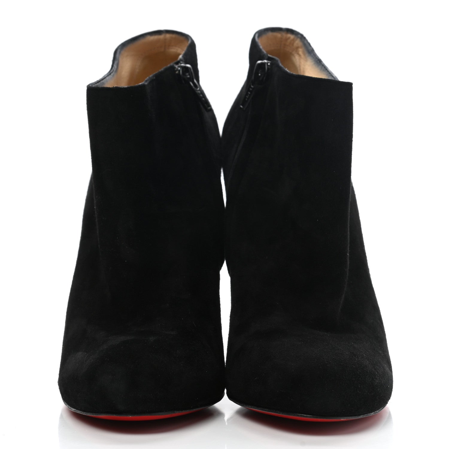 Christian Louboutin Suede Belle Zeppa 100 Wedge Ankle Boots 40.5 Black 2 of 13