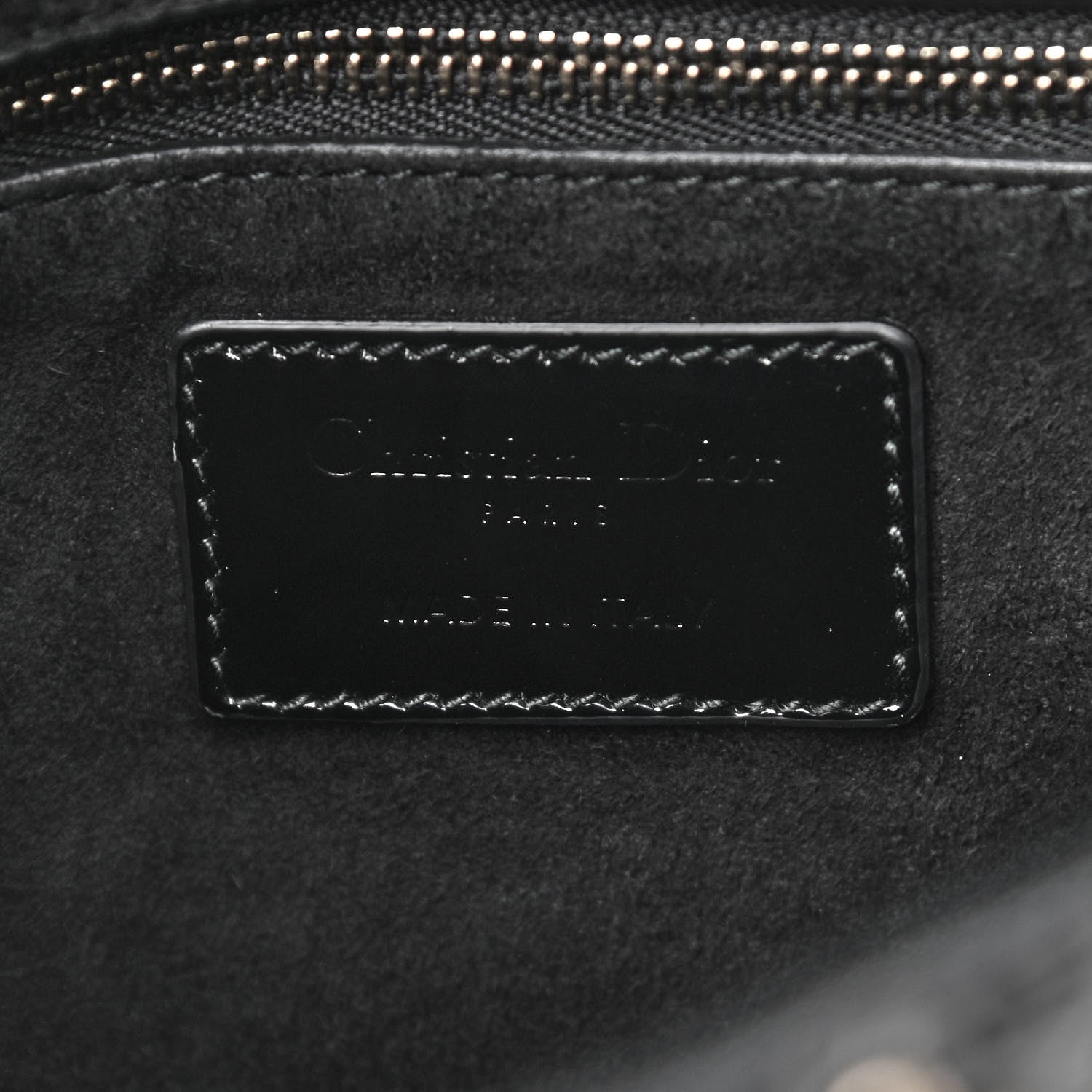 Christian Dior Patent Cannage Studded Large Lady Dior Black 8 of 9