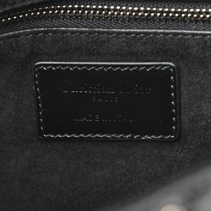 Christian Dior Patent Cannage Studded Large Lady Dior Black 8 of 9