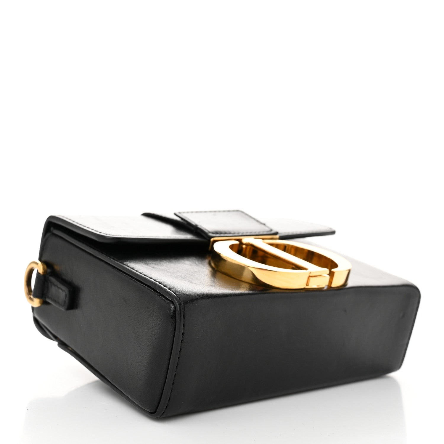Christian Dior Crackled Lambskin 30 Montaigne Box Bag Black 4 of 11