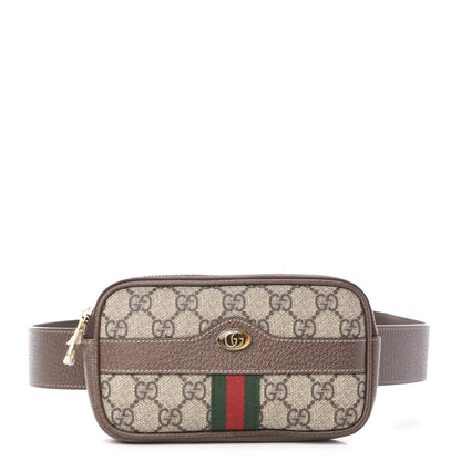 Gucci GG Supreme Monogram Ophidia Belted iPhone Case 95 38 Dark Brown 1 of 10