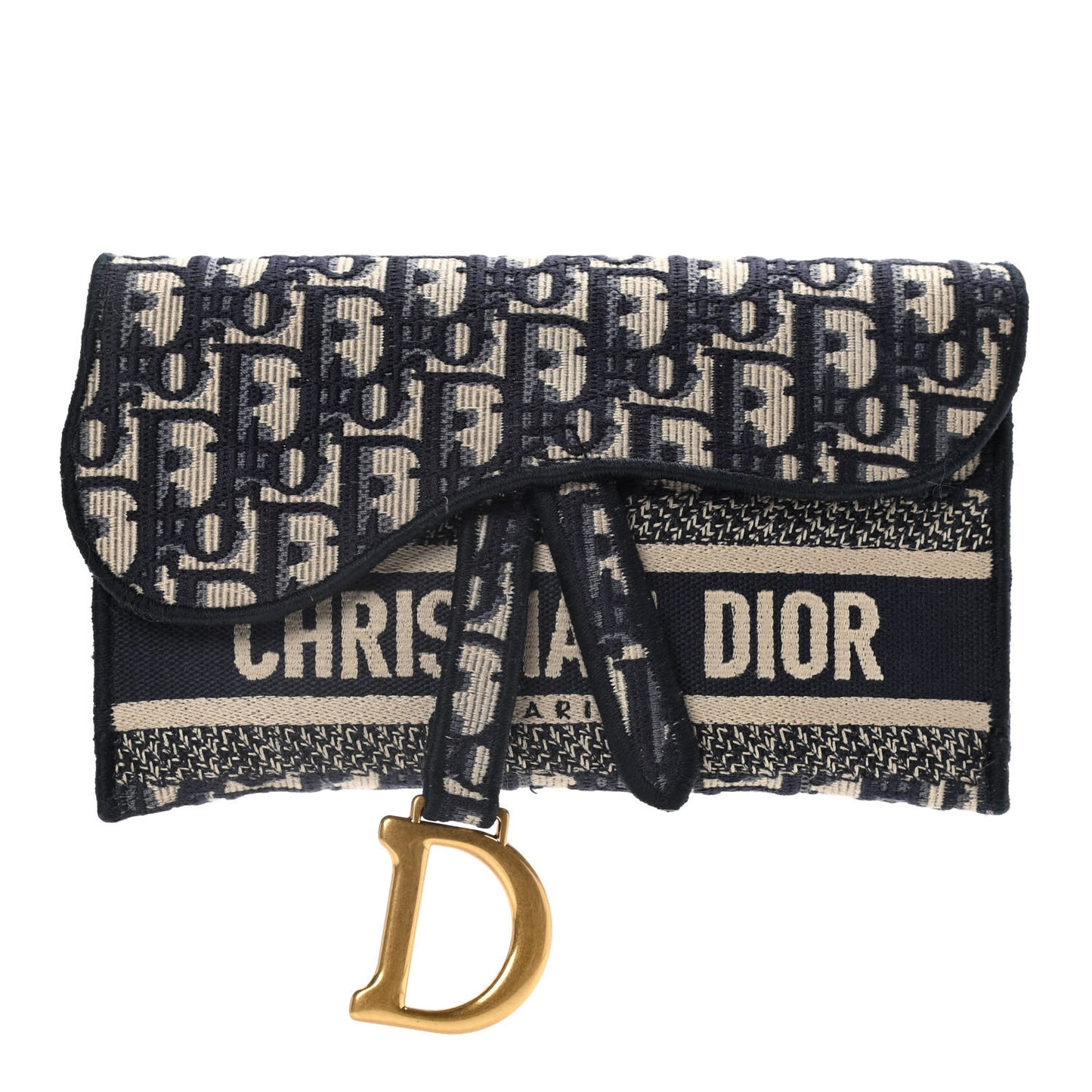 Oblique Slim Saddle Pouch Blue