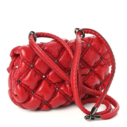 Valentino Garavani Nappa Small Spikeme Shoulder Bag Rosso Valentino 3 of 8