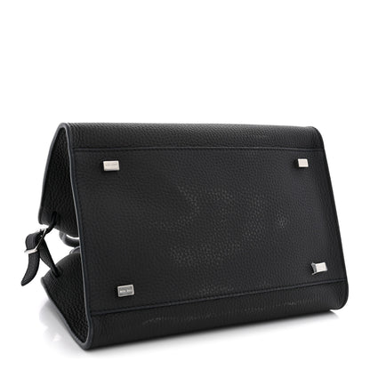 The Row Grained Calfskin Soft Margaux 10 Bag Midnight 4 of 10