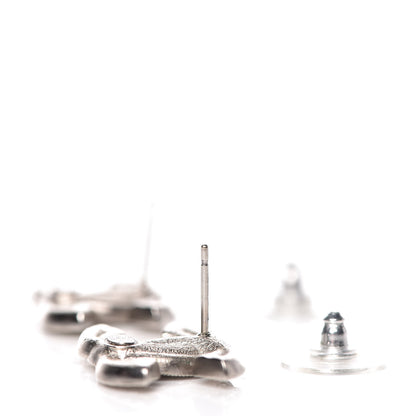 Chanel Crystal CC Earrings Silver 3 of 5
