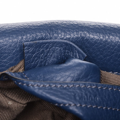 Chloe Calfskin Mini Marcie Round Crossbody Bag Royal Navy 8 of 8