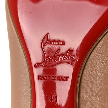 Christian Louboutin Shiny Nappa Ballalla Flats 41 Nude 6 of 8