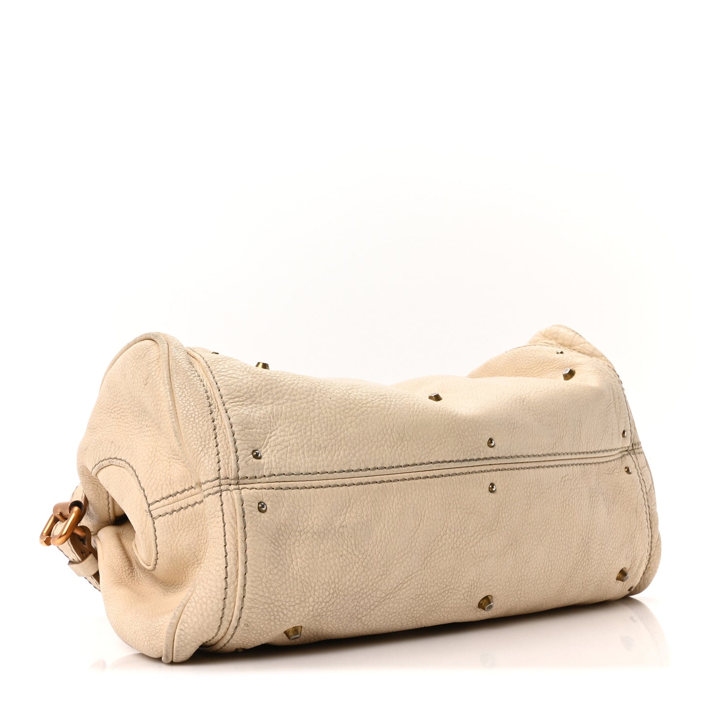 Calfskin Medium Paddington Satchel Ivory