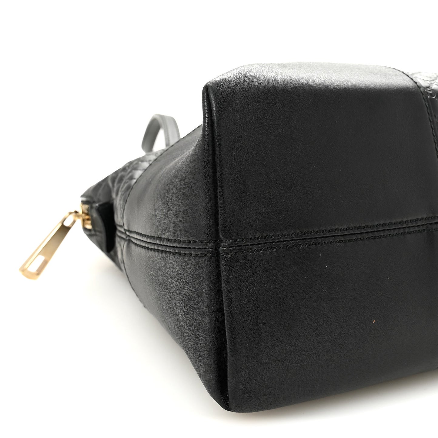 Soft Microguccissima Medium Bree Shoulder Bag Black