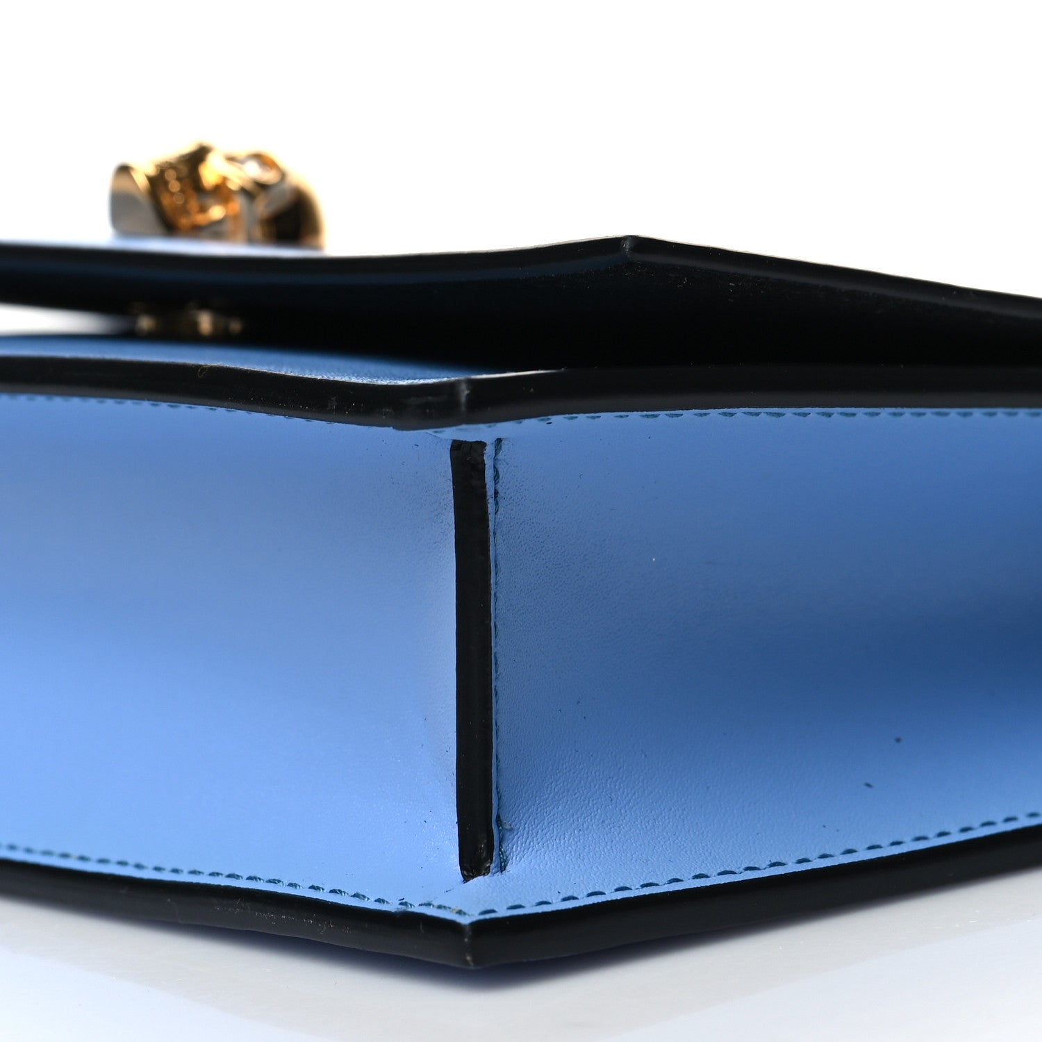 Alexander McQueen Calfskin Mini Skull Chain Crossbody Bag Blue 8 of 8
