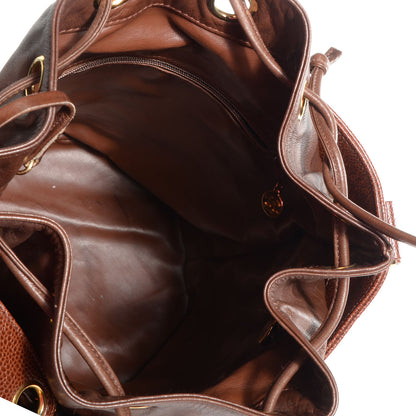 Chanel Caviar Drawstring Shoulder Bag Brown 6 of 9
