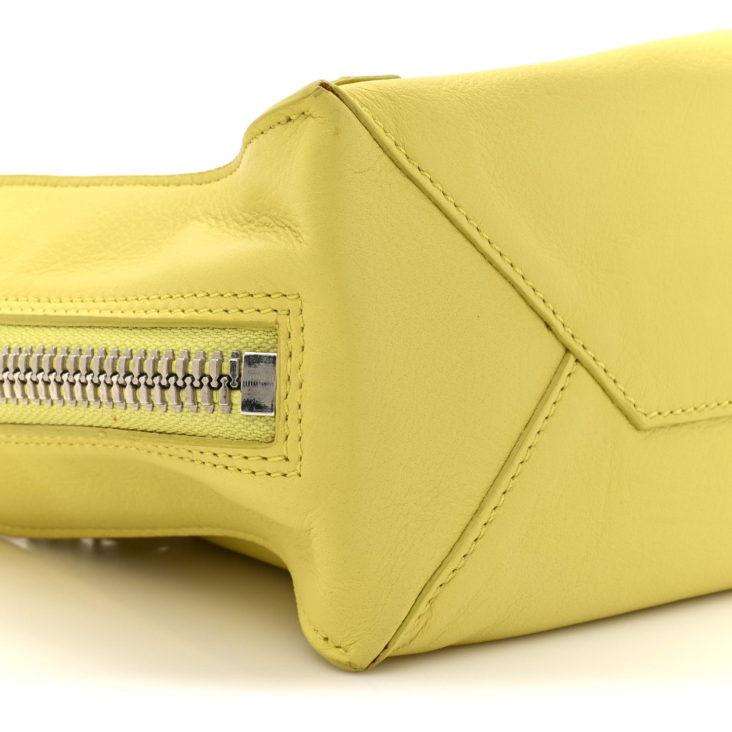 Calfskin Papier Mini A4 Jaune Poussin