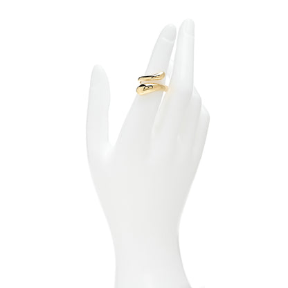 Tiffany 18K Yellow Gold Elsa Peretti Teardrop Bypass Ring 49 5 2 of 4