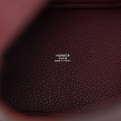 Hermes Taurillon Clemence Picotin Lock 18 PM Bordeaux 5 of 11