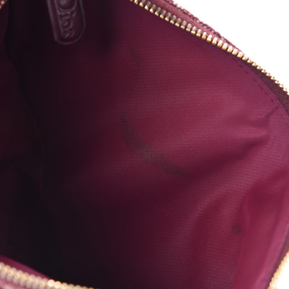 Christian Dior Monogram Mini Saddle Pochette Burgundy 8 of 9