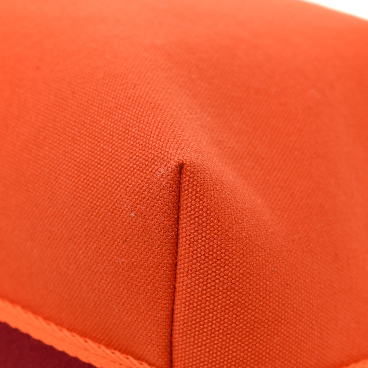 Hermes Canvas Large Bride-A-Brac Pouch Orange Feu Burgundy 12 of 15