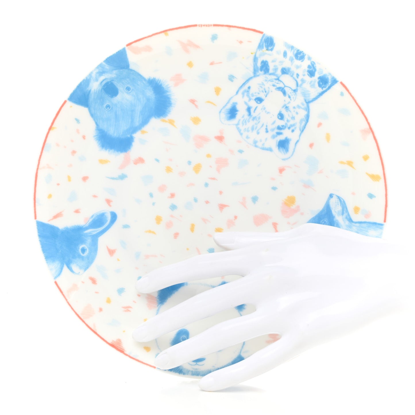Porcelain Passe-Passe Dessert Plate