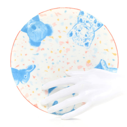 Hermes Porcelain Passe-Passe Dessert Plate 2 of 7
