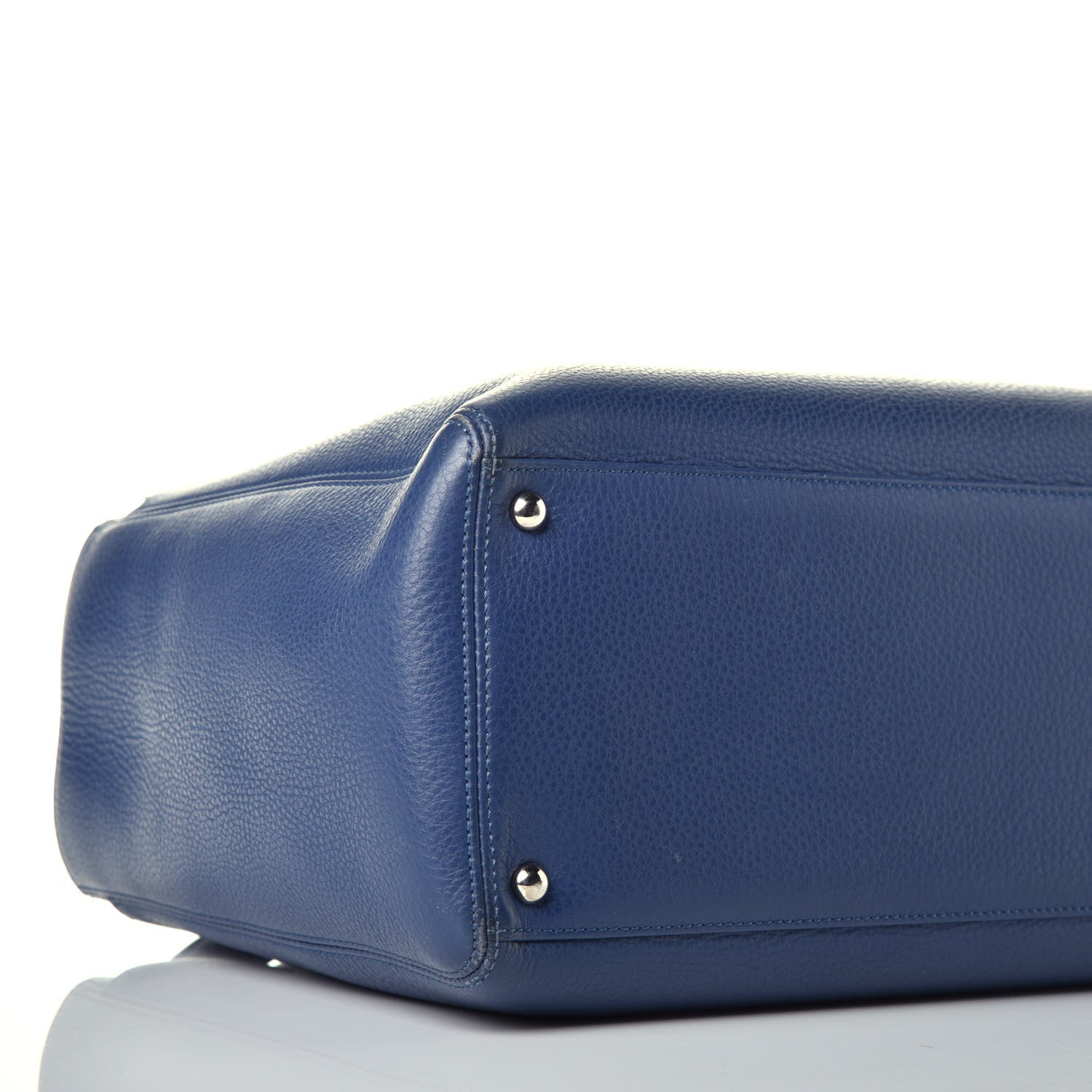 Chanel Calfskin Cerf Executive Shopper Tote Blue 9 of 10