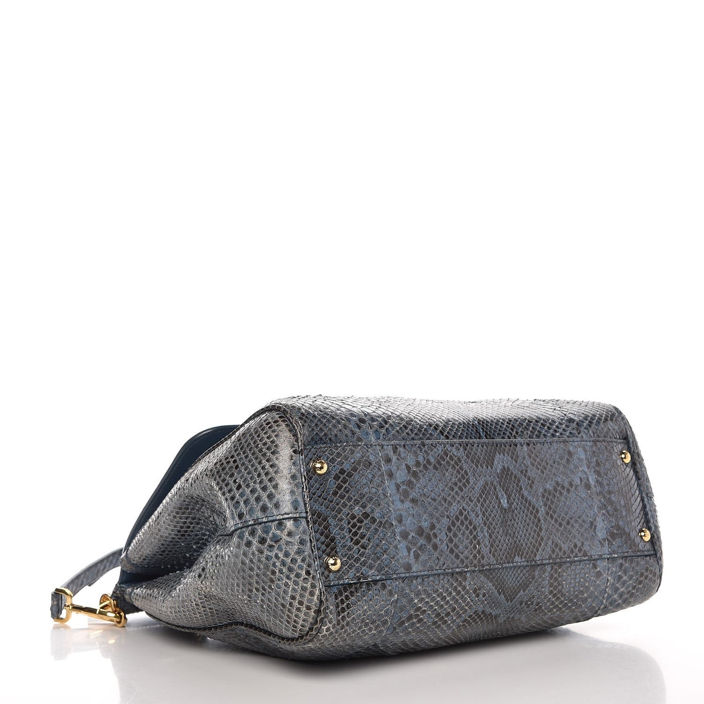 Python Large Miss Sicily Satchel Blue
